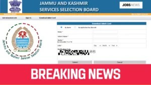 JK Police Constable Admit Card 2024