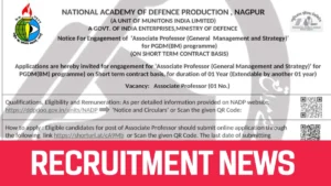 NADP Recruitment 2024