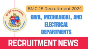 BMC JE Recruitment 2024