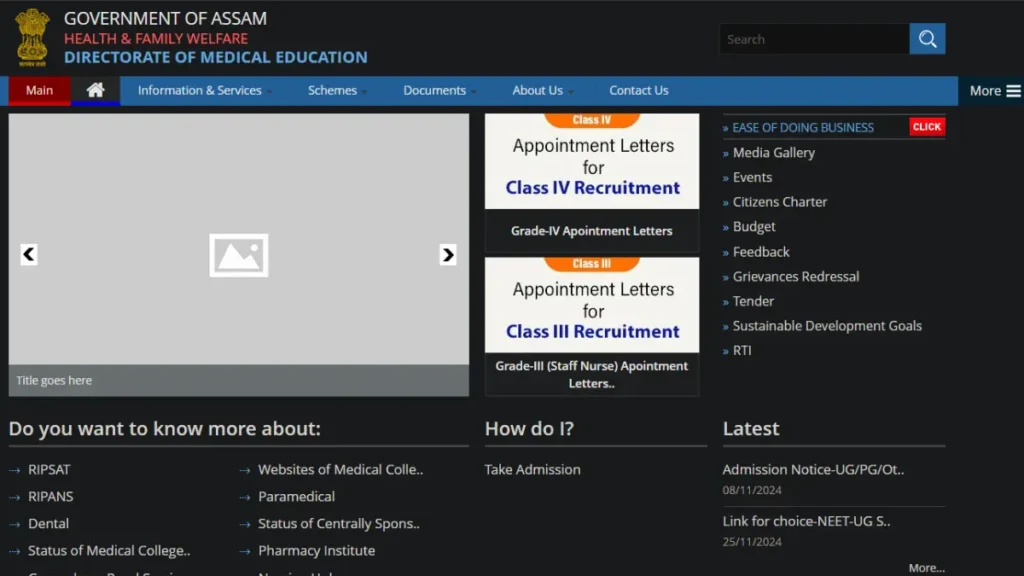 DME Assam Recruitment 2024 – Grade III Vacancies for Staff Nurse, Technician, and More 2 DME Assam Recruitment 2024
