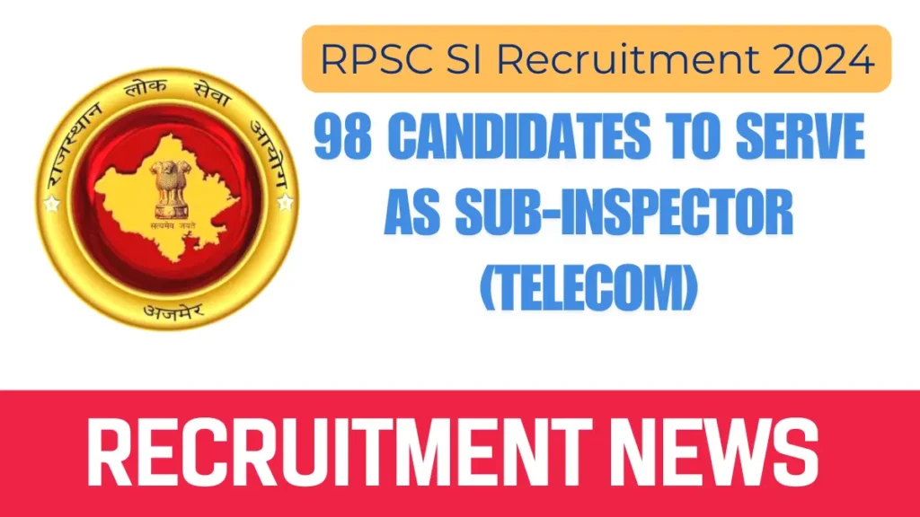 RPSC SI Recruitment 2024