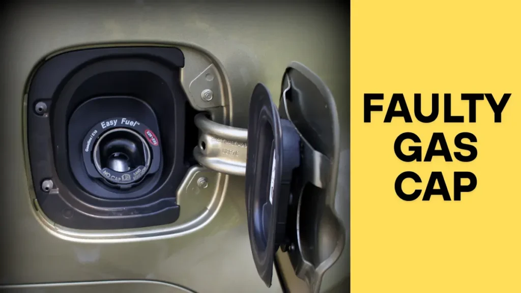 Faulty gas cap